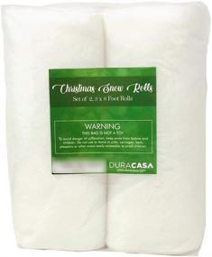 img 2 attached to 🎄 DuraCasa Christmas Snow Blanket Set: 2 Rolls of 3ft x 8ft Artificial Snow Blankets - Ideal for Festive Decor, Village Backdrops