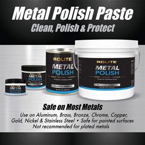 img 3 attached to 🔧 Rolite - RMP1#2PK Metal Polish Paste - Powerful Scratch Remover and Cleaner for Aluminum, Chrome, Stainless Steel & Other Metals - Non-Toxic Formula - 1 lb, 2 Pack