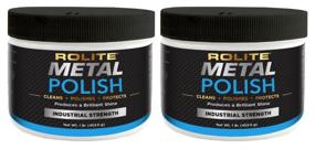 img 4 attached to 🔧 Rolite - RMP1#2PK Metal Polish Paste - Powerful Scratch Remover and Cleaner for Aluminum, Chrome, Stainless Steel & Other Metals - Non-Toxic Formula - 1 lb, 2 Pack