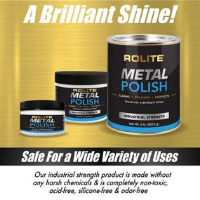 img 1 attached to 🔧 Rolite - RMP1#2PK Metal Polish Paste - Powerful Scratch Remover and Cleaner for Aluminum, Chrome, Stainless Steel & Other Metals - Non-Toxic Formula - 1 lb, 2 Pack