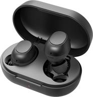 🎧 redzeo mdots wireless earbuds: rhythm stereo bass, ipx6 waterproof, 20h playtime bluetooth headphones with mic - single/twin mode for running, sport logo