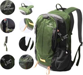 img 1 attached to Ennoven Camping Daypack: Water-Resistant Backpack for Outdoor Adventures