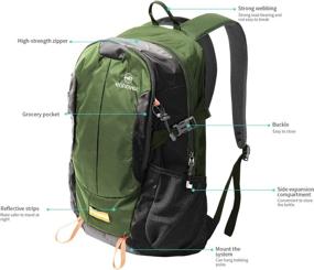 img 3 attached to Ennoven Camping Daypack: Water-Resistant Backpack for Outdoor Adventures