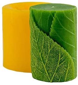 img 1 attached to 🕯️ Enhance Your Candle Making Experience with GoodMolds Silicone Mold Cylinder: Create Beautiful 3D Candles with Leaves Design!