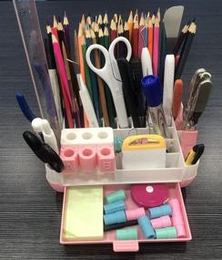 img 3 attached to 🗂️ Cricut Art Supply Organizer with 31 Slots and Compartments – Tool Storage and Accessories Holder, Blades Caddy (Organizer Only, Tools and Accessories Excluded)