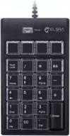 💻 elsra usb wired controlpad pk-2068 - black (23 key, 2-level programmable, 2 usb hub) for windows - numeric keypad with programming capabilities logo