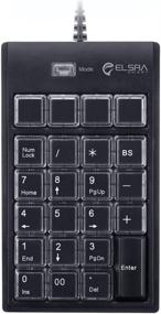 img 4 attached to 💻 ELSRA USB Wired ControlPad PK-2068 - Black (23 Key, 2-Level Programmable, 2 USB Hub) for Windows - Numeric Keypad with Programming Capabilities