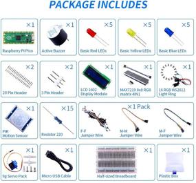 img 3 attached to 🛠️ GeekPi Raspberry Pi Pico Basic Starter Kit with Raspberry Pi Pico, Breadboard, I2C 1602 LCD Display Module, 9g Micro Servo for Raspberry Pi Beginners & Software Engineers