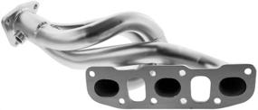 img 3 attached to 🏎️ Silver Ceramic Header for 350Z/G35 &#39;03-&#39;04 by DC Sports