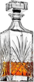 img 4 attached to Irish Cut Whiskey Decanter 750ml - Ideal for Scotch, Liquor, Vodka, Wine or Bourbon