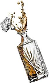 img 3 attached to Irish Cut Whiskey Decanter 750ml - Ideal for Scotch, Liquor, Vodka, Wine or Bourbon