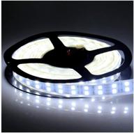 ledenet 5m double row 600leds smd 5050 led flexible strip lighting - dc 12v cold cool white waterproof - ideal for outdoor use логотип