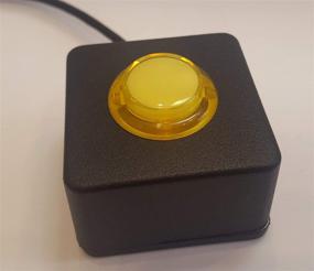 img 1 attached to 💛 Yellow USB HID Programmable Arcade Switch with 2M Cable