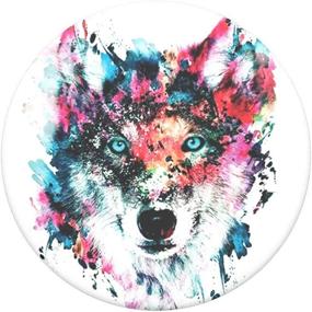 img 3 attached to 🐺 Волк PopSockets PopGrip: Расширяемая подставка и захват с возможностью замены верхней части