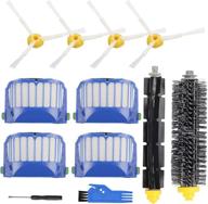 🧹 irobot roomba 600 500 series replacement parts: replenishment kit with 4 filters, 4 side brushes, 1 bristle brush, and 1 beater brush логотип