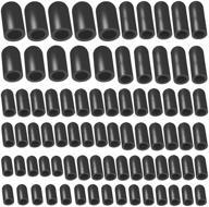 80 piece vacuum hose cap assortment for automotive carburetor vacuum plugs & intake manifold fittings - 6 sizes included logo