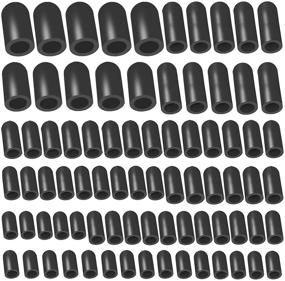 img 4 attached to 80 Piece Vacuum Hose Cap Assortment for Automotive Carburetor Vacuum Plugs & Intake Manifold Fittings - 6 Sizes Included