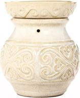 hosley 6 inch cream ceramic electric candle warmer - perfect wedding, spa, and aromatherapy gift for wax melts, essential oils, and fragrance oils (o4) logo