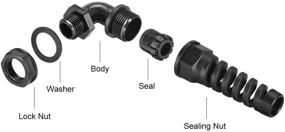 img 2 attached to Uxcell Waterproof Adjustable Locknut 6Mm 10Mm