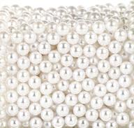 💎 suream vase fillers pearl: 1300pcs white pearls for makeup brush holder, table scatter, home decoration & more! logo