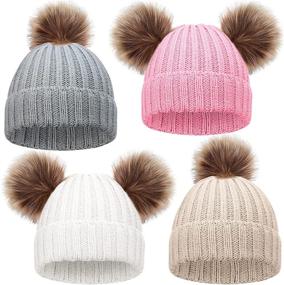 img 4 attached to 🧣 Warm & Stylish: Pieces Beanie Winter Knitted Beanies for Boys' Fashionable Accessories