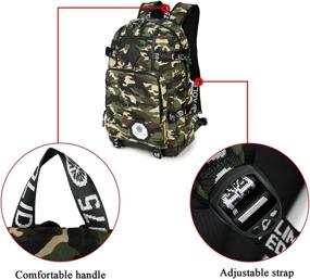 img 3 attached to Camouflage Schoolbag Student Waterproof Backpack