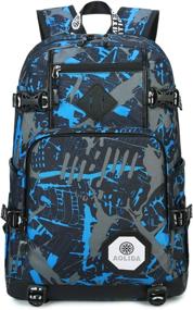 img 4 attached to Camouflage Schoolbag Student Waterproof Backpack