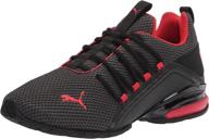 puma mens axelion running black high men's shoes logo