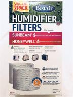 🌬️ high performance bestair h75-2 pack: holmes replacement paper wick filter, ideal for effective humidification - 7.9x2.6x14 inches логотип