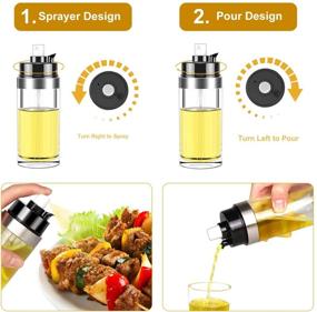 img 2 attached to 🦃 LaGoldoo 2 in 1 Turkey Oil Sprayer: Spray & Pour for Cooking, BBQ, Roasting - 150ml Oil Pourer Refillable, Perfect Christmas Gift