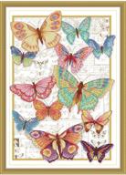 🧵 beginner-friendly stamped cross stitch kits - 11ct 13x17 inch - 100% cotton - diy animal series embroidery starter kits - easy patterns for adults - dmc stamped embroidery kits logo