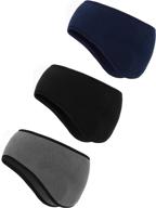 stay warm and stylish with bbto 3 pieces 🧣 ear warmer headbands - winter fleece headbands for women and men логотип