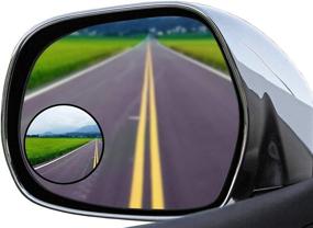 img 4 attached to 🔍 Enhance Rear View Safety with Iconikal Convex Blindspot Mirror, 2-inch Wide Angle, 4-Pack