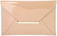 patent leather envelope candy clutch logo