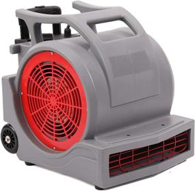 img 3 attached to 💨 Powerful & Efficient MOUNTO 3-Speed 1Hp Air Mover Floor Carpet Dryer - 4000+ CFMfm, Grey