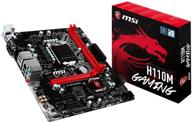 💻 intel skylake h110 lga 1151 ddr4 usb 3.1 micro atx motherboard (h110m gaming) by msi logo