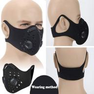 😷 karusale protective face mask unisex with carbon filter - motorcycle cycling balaclava for anti-dust, windproof, breathable mouth protection logo