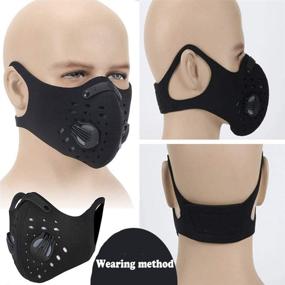 img 3 attached to 😷 KaruSale Protective Face Mask Unisex with Carbon Filter - Motorcycle Cycling Balaclava for Anti-dust, Windproof, Breathable Mouth Protection