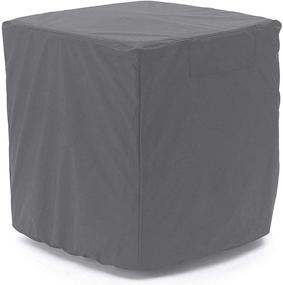 img 4 attached to 🌬️ STARTWO Waterproof Air Conditioner Cover - Gray | Heavy Duty & Durable | Elastic Bottom for Secure Fit | Year-Round Protection | W34in x D34in x H31in