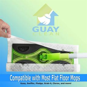 img 2 attached to Guay Clean Sweeper Disposable Dry Mop Pad Refills for Multi-Surface Floor Mopping and Cleaning, 11.6 x 8 Inches, Pack of 32