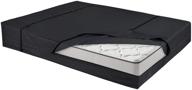 🛏️ reusable waterproof canvas mattress storage bag with zipper and lifting & moving straps - heavy duty bag for moving and storage (black, queen) logo