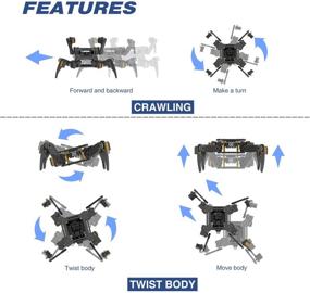 img 2 attached to 🦾 Freenove Quadruped Robot Kit with Remote Control - Compatible with Arduino IDE, Raspberry Pi OS. App Controlled Walking, Crawling, Twisting Servo STEM Project