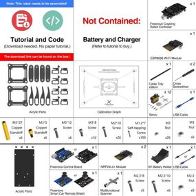 img 3 attached to 🦾 Freenove Quadruped Robot Kit with Remote Control - Compatible with Arduino IDE, Raspberry Pi OS. App Controlled Walking, Crawling, Twisting Servo STEM Project