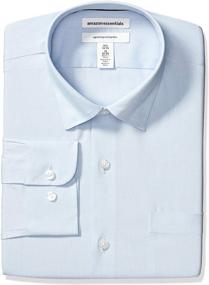 img 4 attached to 👔 Wrinkle Resistant Men's Shirts: Amazon Essentials Standard Regular Fit - Shop Now!