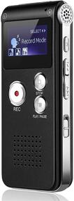 img 4 attached to Portable USB Rechargeable 8GB Digital Voice Recorder by SLEPPGO - Digital Audio and MP3 Player ideal for Meetings, Interviews, and Lectures (Black)