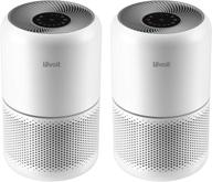 levoit air purifier: powerful h13 true hepa filter for allergies, pets, smoke, and odor elimination in bedroom - 99.97% dust, mold, pollen removal - 24db filtration system - white logo