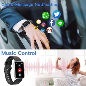 img 1 attached to 📱 IP68 Waterproof Smart Watch 1.57" Touch Screen Fitness Tracker with Heart Rate Monitor, Sleep Monitor, Stopwatch, Pedometer – Sports Health Tracker and Activity Smartwatch for Men and Women. Compatible with Android and iOS Phones.