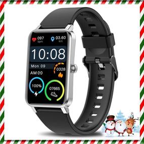 img 4 attached to 📱 IP68 Waterproof Smart Watch 1.57" Touch Screen Fitness Tracker with Heart Rate Monitor, Sleep Monitor, Stopwatch, Pedometer – Sports Health Tracker and Activity Smartwatch for Men and Women. Compatible with Android and iOS Phones.