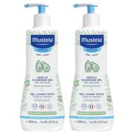 👶 mustela baby gentle cleansing gel - baby hair & body wash - enriched with natural avocado and vitamin b5 - biodegradable formula & tear-free - available in multiple sizes - 1 or 2-pack logo