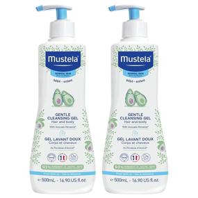 img 4 attached to 👶 Mustela Baby Gentle Cleansing Gel - Baby Hair & Body Wash - Enriched with Natural Avocado and Vitamin B5 - Biodegradable Formula & Tear-Free - Available in Multiple Sizes - 1 or 2-Pack